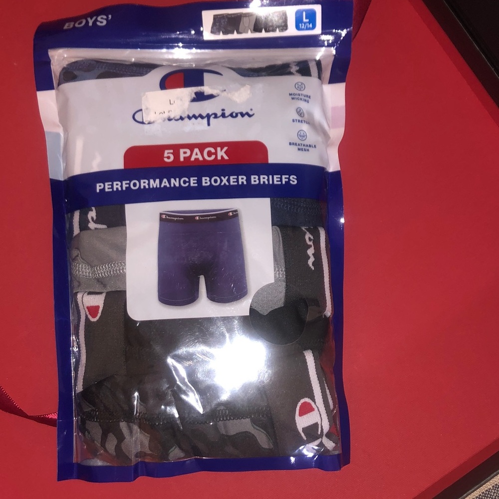 Champion Boys' Boxer Briefs 5 Pack
